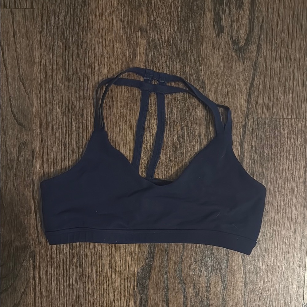Beyond Yoga Navy Blue Strappy Bra